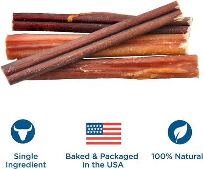 Best Bully Sticks Odor Free Bully Sticks for Dogs, Bulk Bag 100% Natural Grass-Fed Beef, Easily Digestible Bully Bones Grain and Rawhide Free Odorless Dog Bully Sticks for Large Dogs