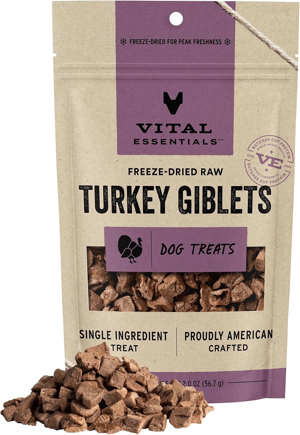 Vital Essentials Freeze Dried Raw Single Ingredient Dog Treats, Beef Liver