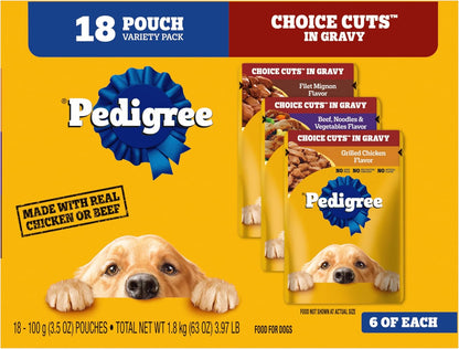 Choice CUTS in Gravy Adult Soft Wet Dog Food