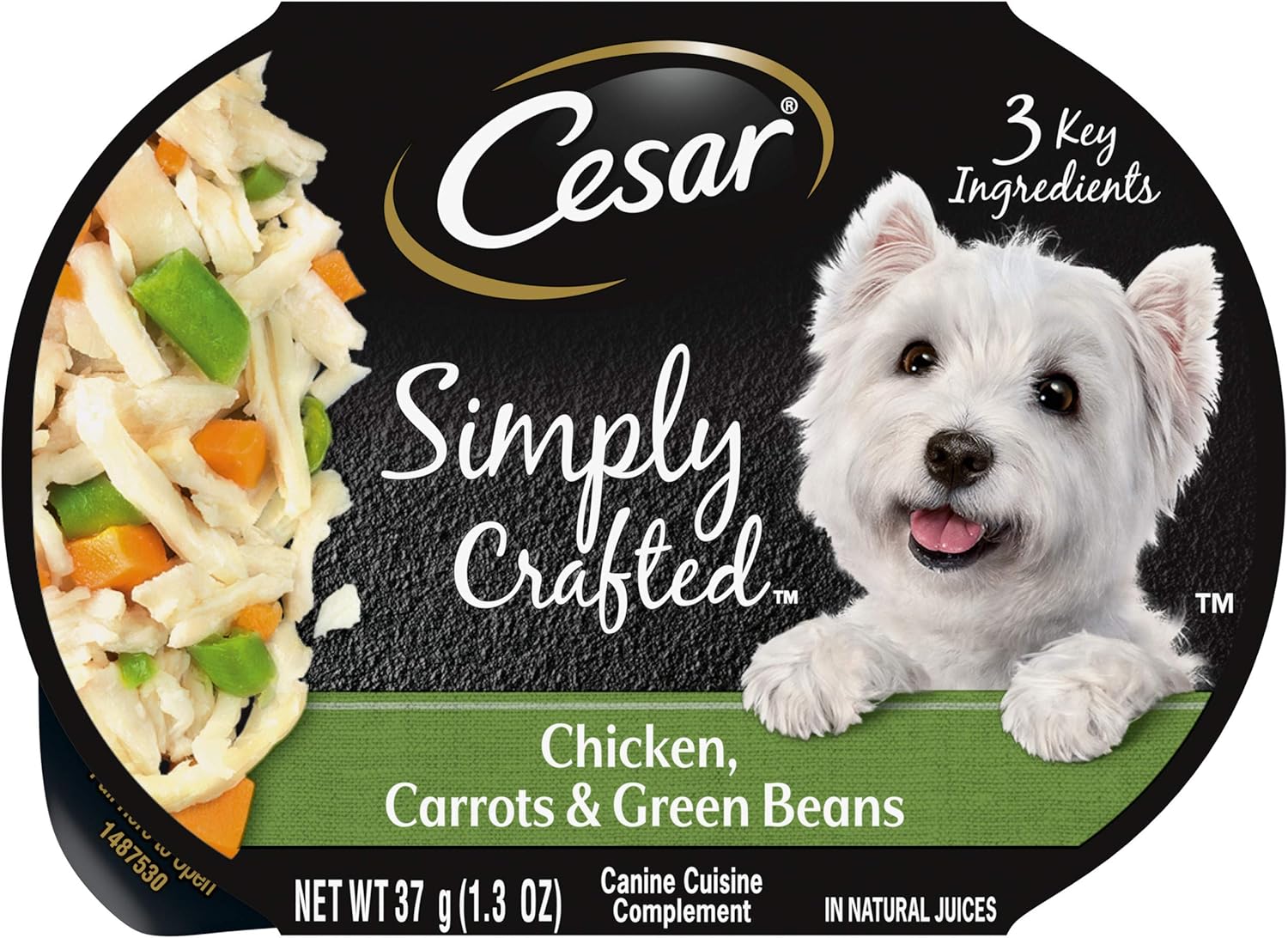 Simply Crafted Adult Wet Dog Food Meal Topper, Chicken, Carrots, Barley & Spinach