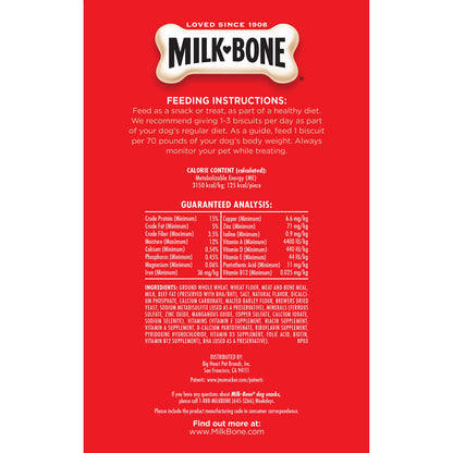 Milk-Bone Original Dog Treats Biscuits for Medium Dogs, 10 Pound