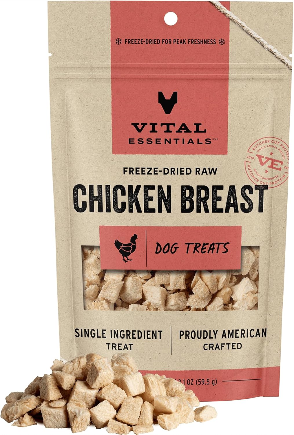 Vital Essentials Freeze Dried Raw Single Ingredient Dog Treats, Beef Liver