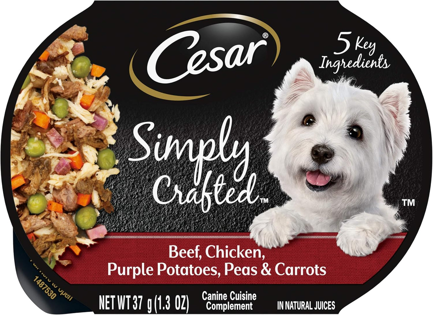 Simply Crafted Adult Wet Dog Food Meal Topper, Chicken, Carrots, Barley & Spinach