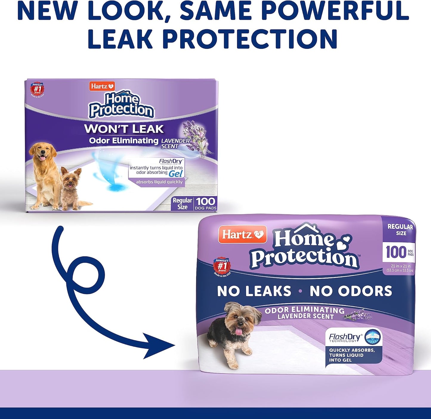 Hartz Home Protection Lavender Scented Dog Pads, Super Absorbent & Won'T Leak, Odor Eliminating