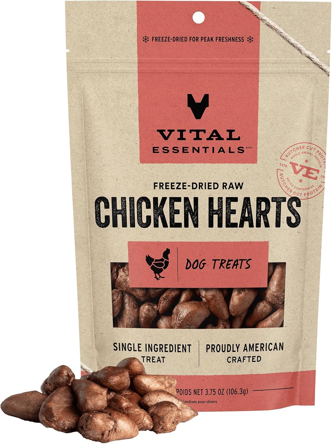 Vital Essentials Freeze Dried Raw Single Ingredient Dog Treats, Beef Liver