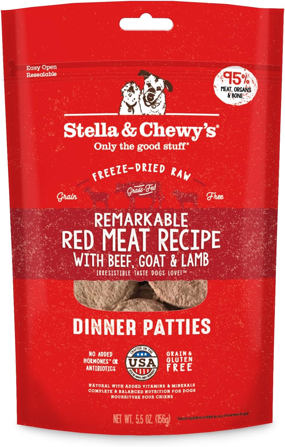 Stella & Chewy'S Freeze Dried Raw Dinner Patties – Grain Free Dog Food, Protein Rich Stella’S Super Beef Recipe