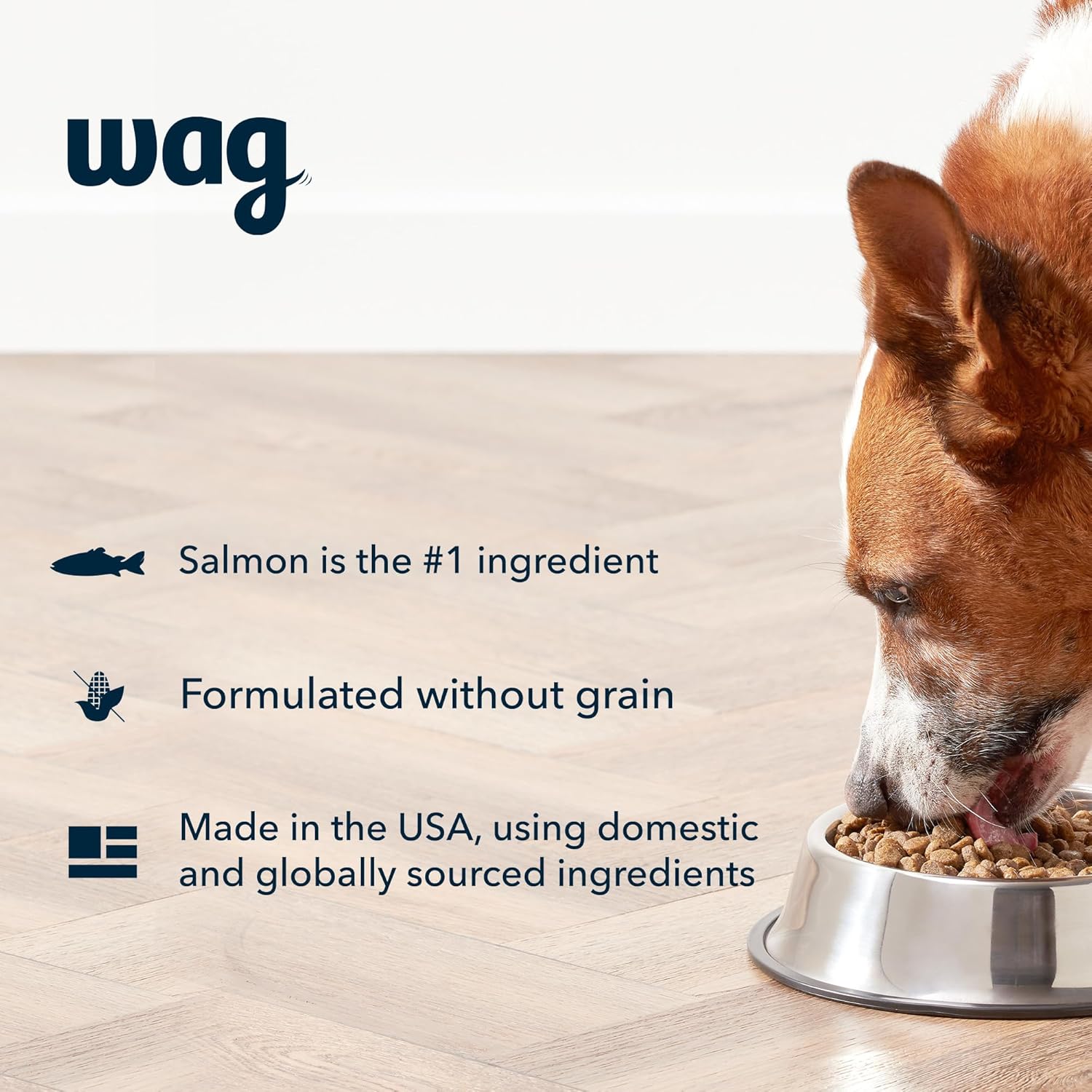 Amazon Brand - Wag Dry Dog Food Salmon & Sweet Potato, Grain Free