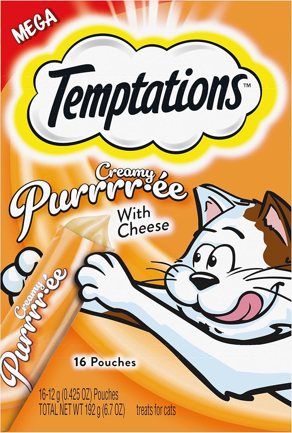 Temptations Creamy Puree Squeezable Lickable Wet Cat Treats