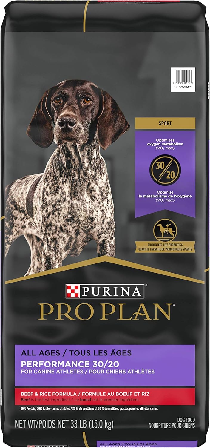 High Calorie, High Protein Dry Dog Food, 30/20 Chicken & Rice Formula