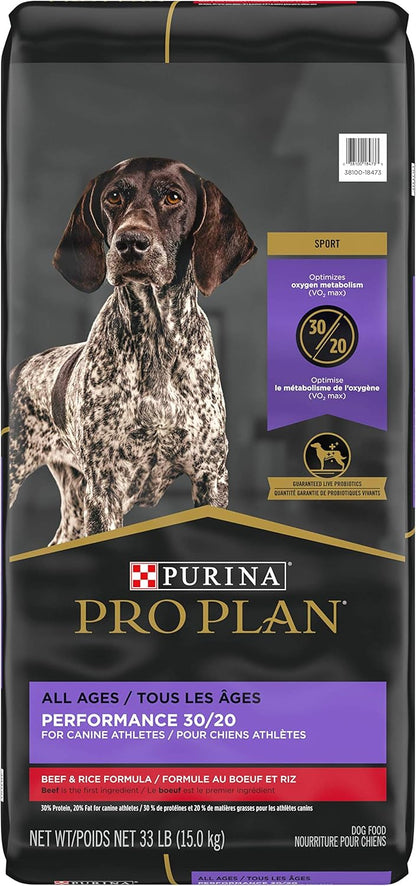 High Calorie, High Protein Dry Dog Food, 30/20 Chicken & Rice Formula