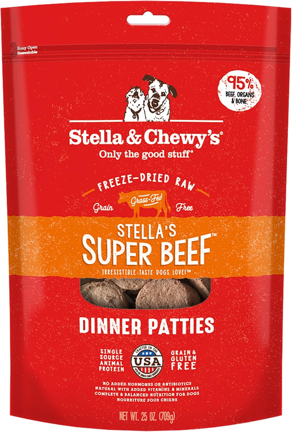 Stella & Chewy'S Freeze Dried Raw Dinner Patties – Grain Free Dog Food, Protein Rich Stella’S Super Beef Recipe