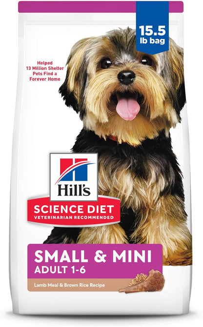 Hill's Science Diet Small & Mini, Adult 1-6, Small & Mini Breeds Premium Nutrition, Dry Dog Food