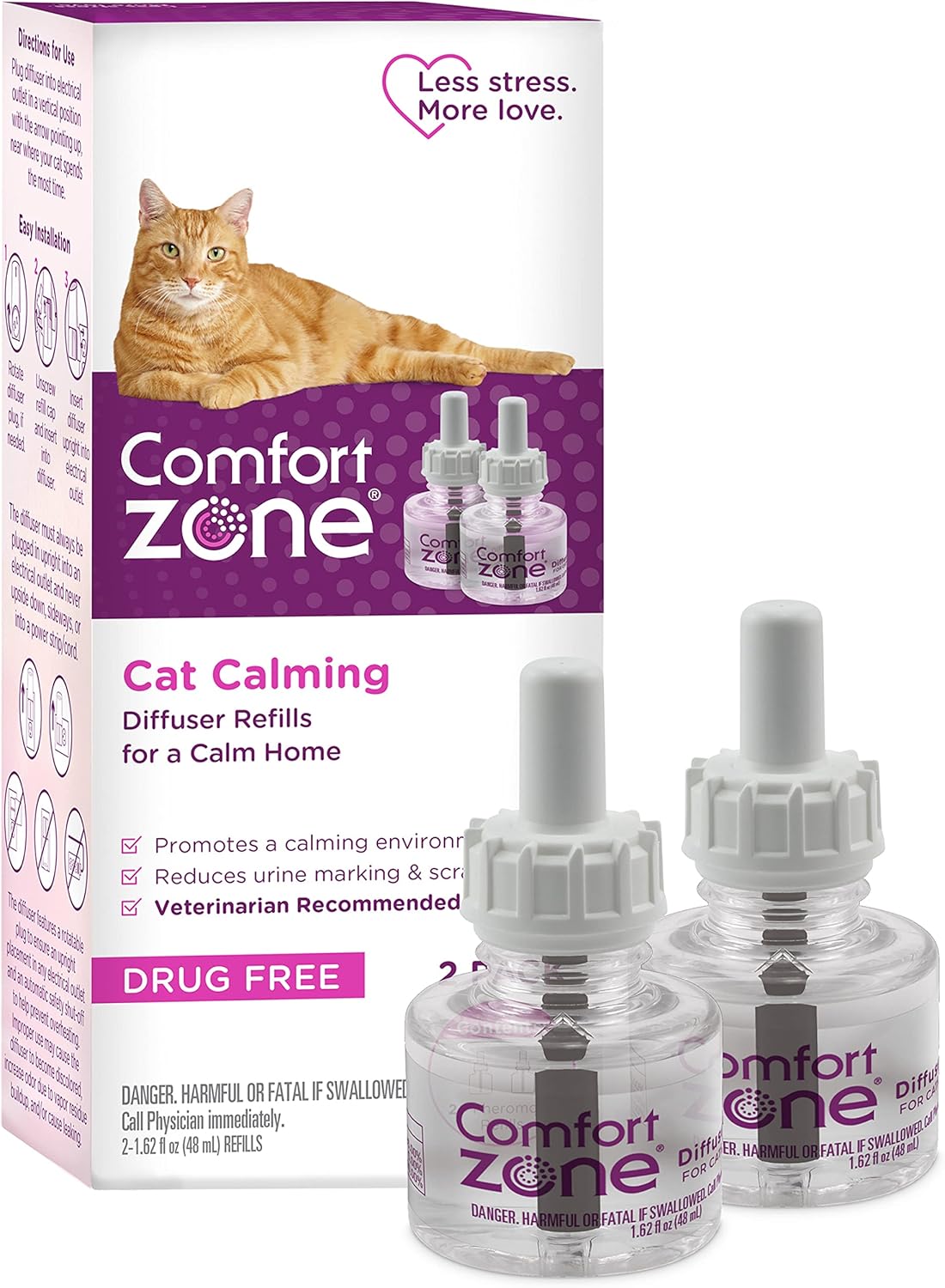 Comfort Zone Cat Calming Diffuser Refills