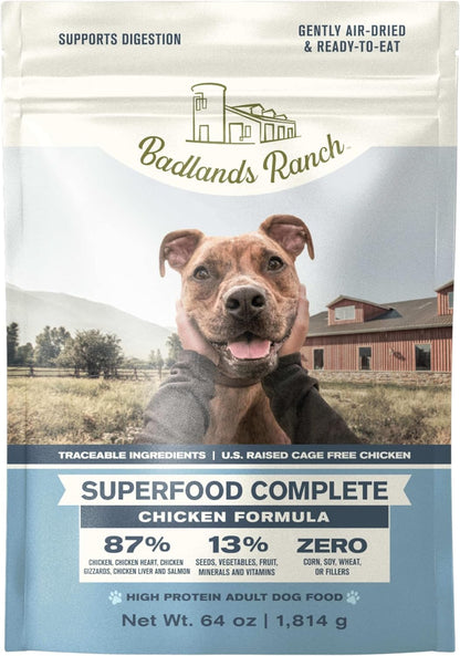 By Katherine Heigl- Superfood Complete Beef Formula Adult Dog Food, Air-Dried, High Protein, Zero Fillers, Superfood Nutrition