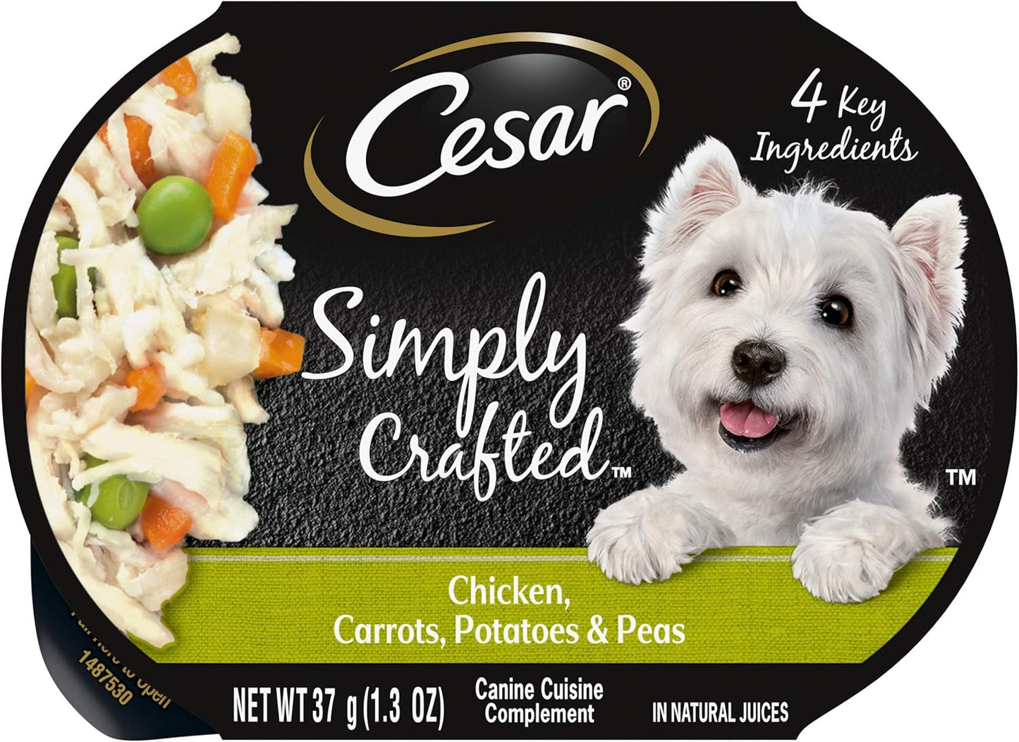 Simply Crafted Adult Wet Dog Food Meal Topper, Chicken, Carrots, Barley & Spinach