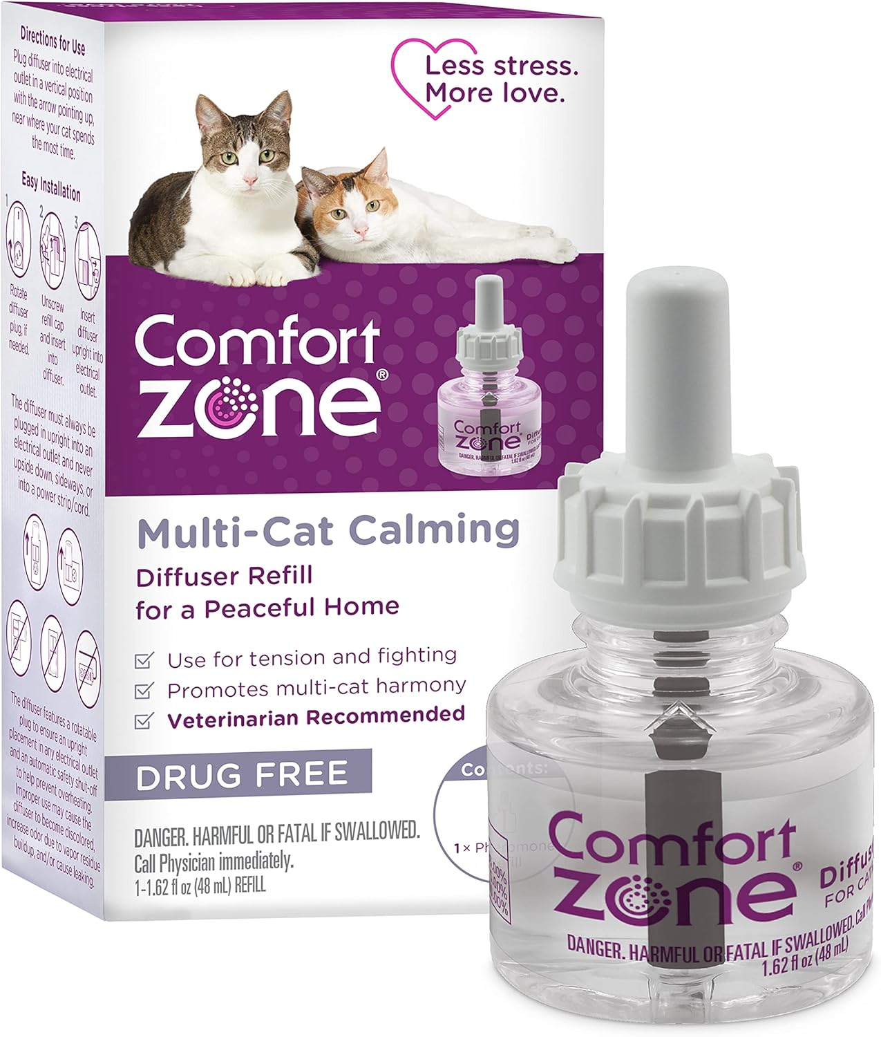 Comfort Zone Cat Calming Diffuser Refills