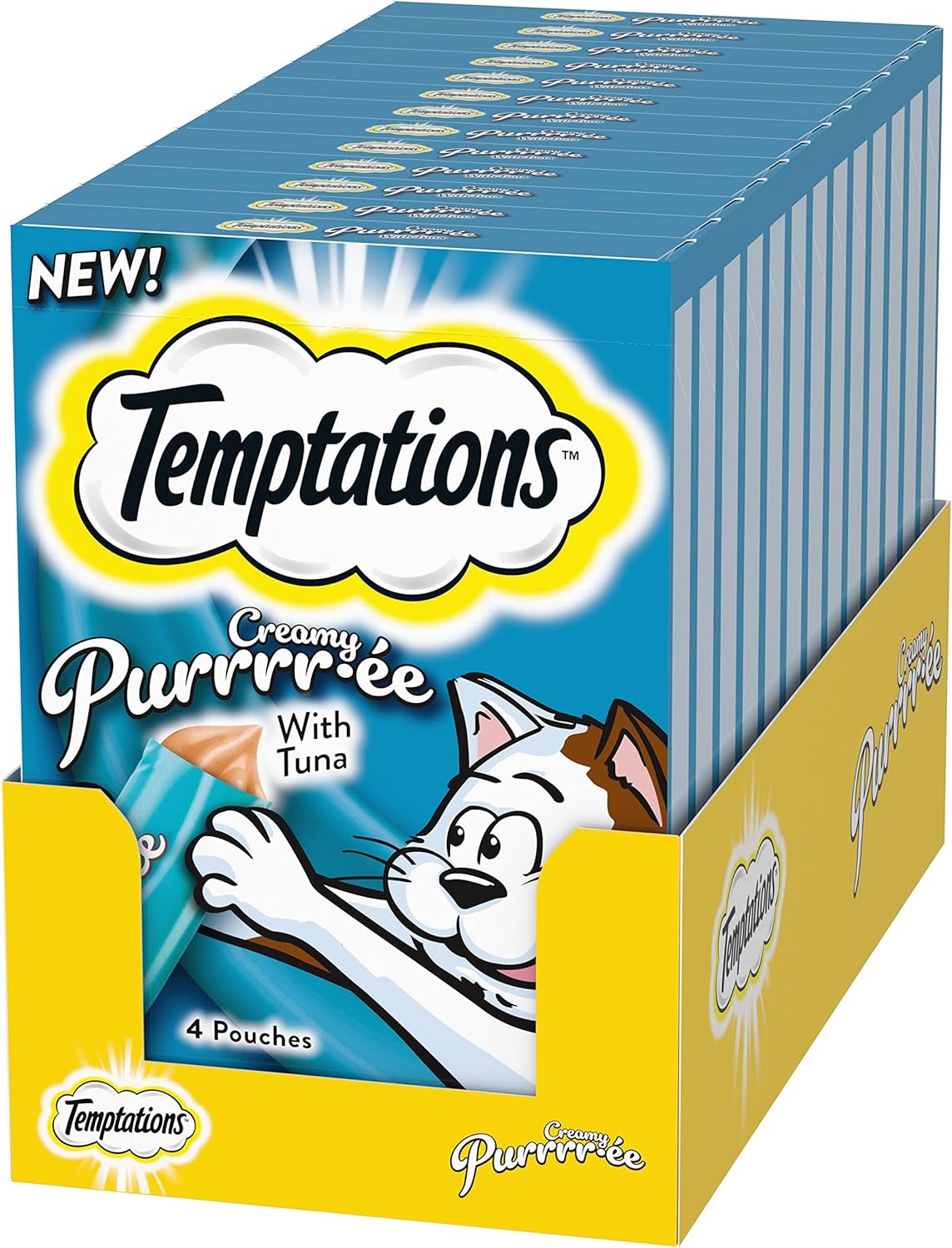 Temptations Creamy Puree Squeezable Lickable Wet Cat Treats