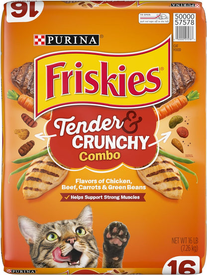 Purina Dry Cat Food, Tender & Crunchy Combo - 16 Lb. Bag