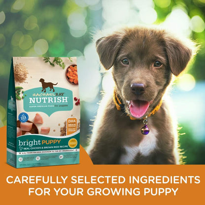 Rachael Ray Nutrish Bright Puppy Premium Natural Dry Dog Food, Real Chicken & Brown Rice Recipe