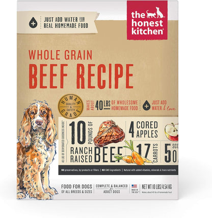 The Honest Kitchen Human Grade Dehydrated Whole Grain Dog Food - Complete Meal or Topper