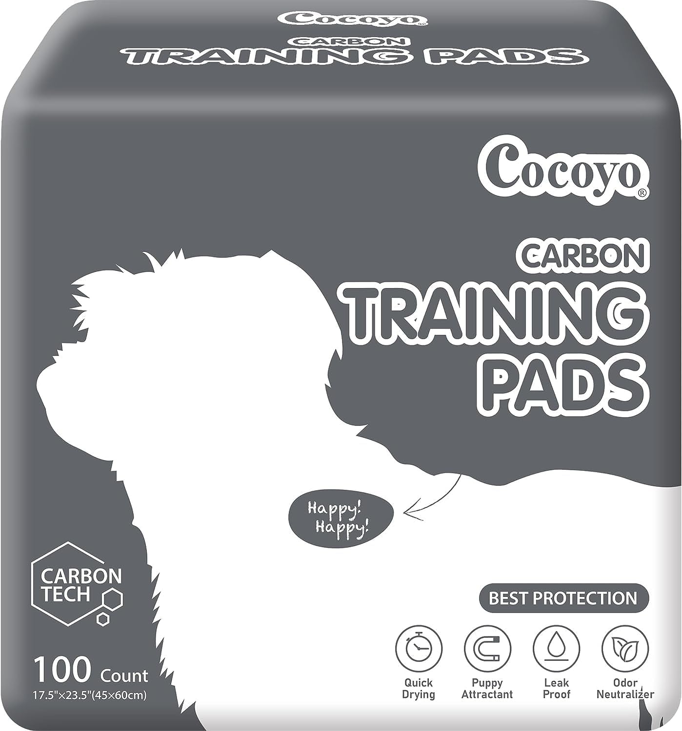 Best Value 22"X22" Dog Training Pads 50 Count | Dog Pee Pads | Super Absorbent Puppy Pads,White