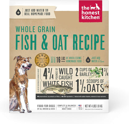 The Honest Kitchen Human Grade Dehydrated Whole Grain Dog Food - Complete Meal or Topper