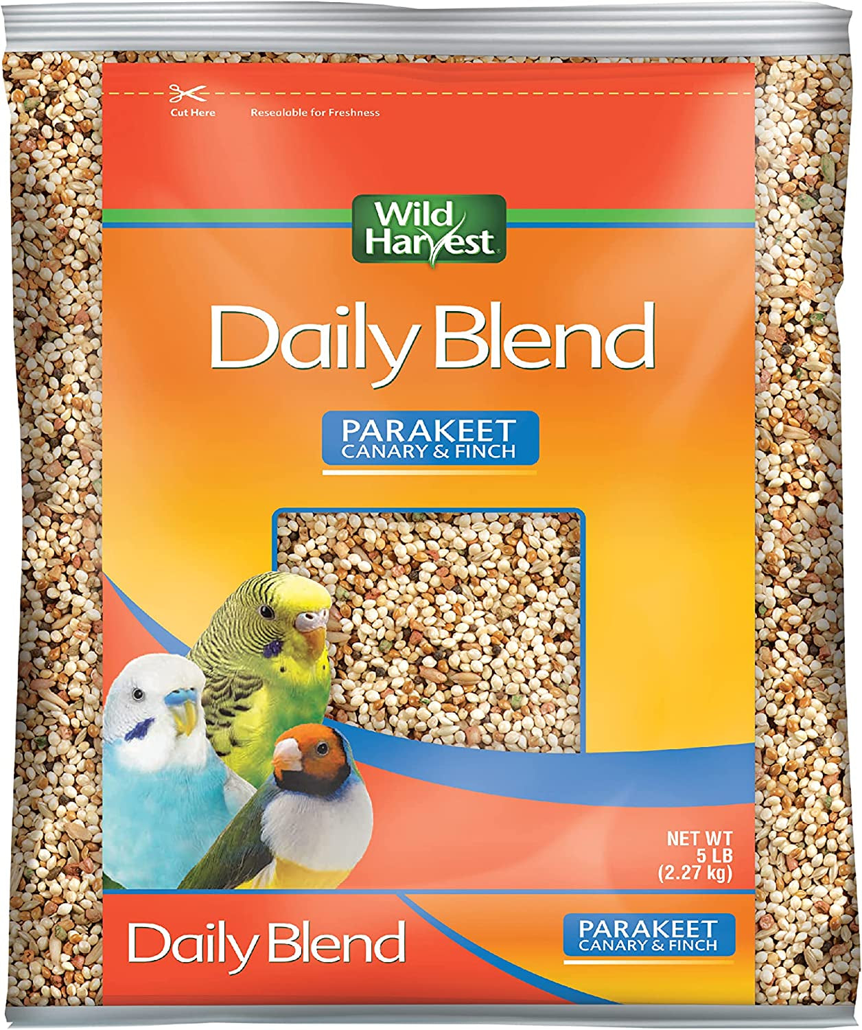 Daily Blend Nutrition Diet for Parakeet, Canary and Finch 10 Pounds