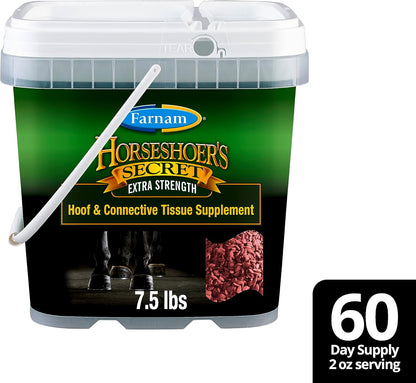 Farnam Horseshoer'S Secret Extra Strength Hoof Supplements & Connective Tissue Supplement, Promotes Strong, Healthy Hooves, Tendon & Ligaments