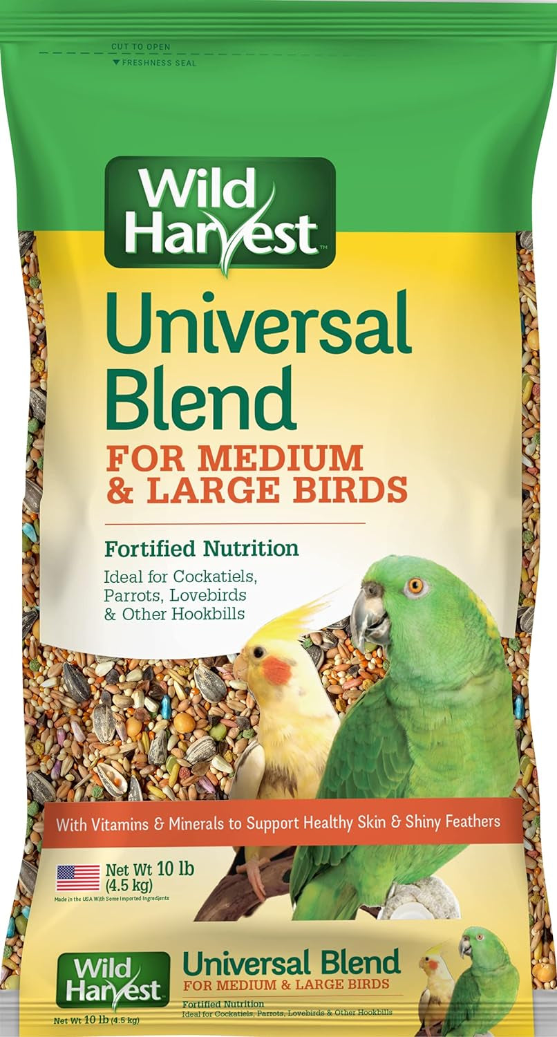 Universal Blend for Small Birds, 10 Lb Bag, Fortified Nutrition (Pack of 2)