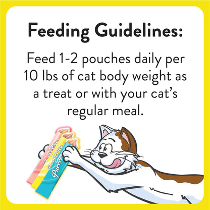 Temptations Creamy Puree with Chicken, Salmon, and Tuna Variety Pack of Lickable, Squeezable Cat Treats