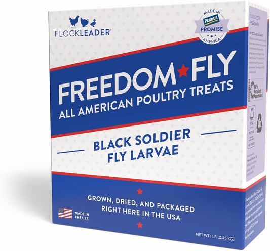 Freedom Fly, All American Dried Black Soldier Fly Larvae Poultry Treats