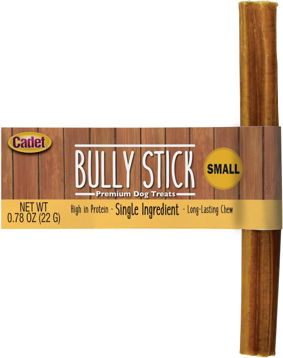 Cadet Bully Sticks for Small Dogs - All-Natural Beef Pizzle, High Protein, Low Fat, Long-Lasting, Grain & Rawhide-Free Dog Chews for Aggressive Chewers