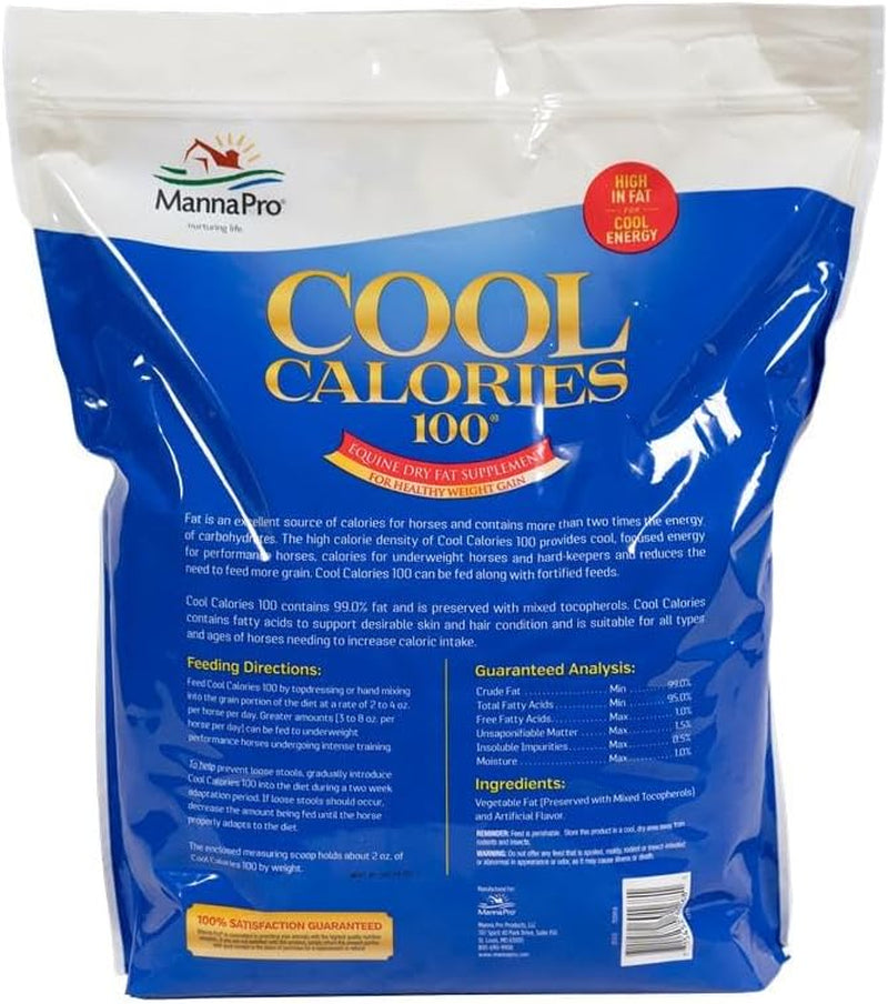 Manna Pro Cool Calories 100, Equine Dry Fat Supplement for Healthy Weight Gain