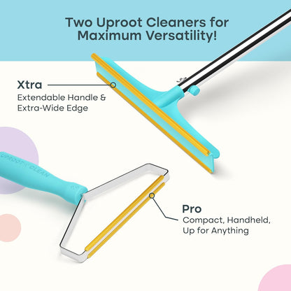 Uproot Clean Pet Hair Remover Bundle - Easy Cat Hair Remover & Pet Hair Remover for Couch, Clothes & Rugs - Gets Every Hair!