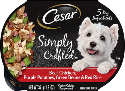 Simply Crafted Adult Wet Dog Food Meal Topper, Chicken, Carrots, Barley & Spinach