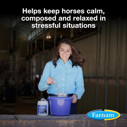 Farnam Quietex II Horse Calming Supplement Pellets, Helps Manage Nervous Behavior and Keep Horses Calm & Composed in Stressful Situations