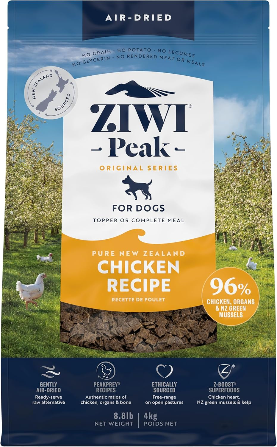 ZIWI Peak Air-Dried Dog Food - All Natural, High Protein, Grain Free, Limited Ingredient with Superfoods