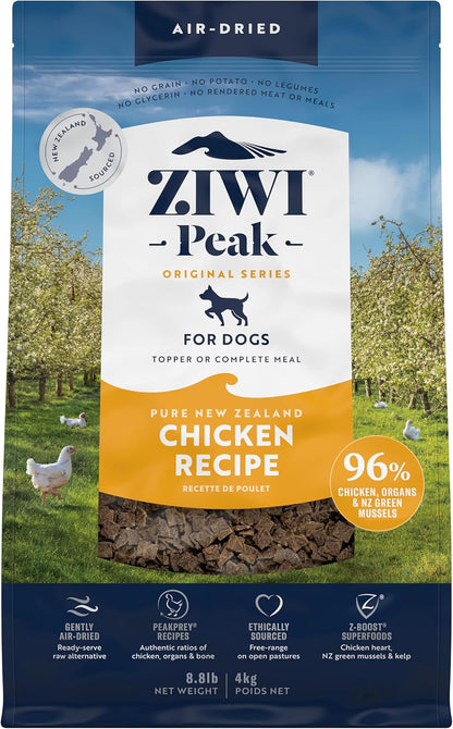 ZIWI Peak Air-Dried Dog Food - All Natural, High Protein, Grain Free, Limited Ingredient with Superfoods