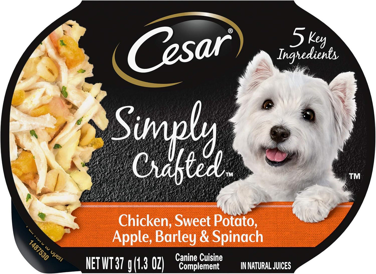 Simply Crafted Adult Wet Dog Food Meal Topper, Chicken, Carrots, Barley & Spinach