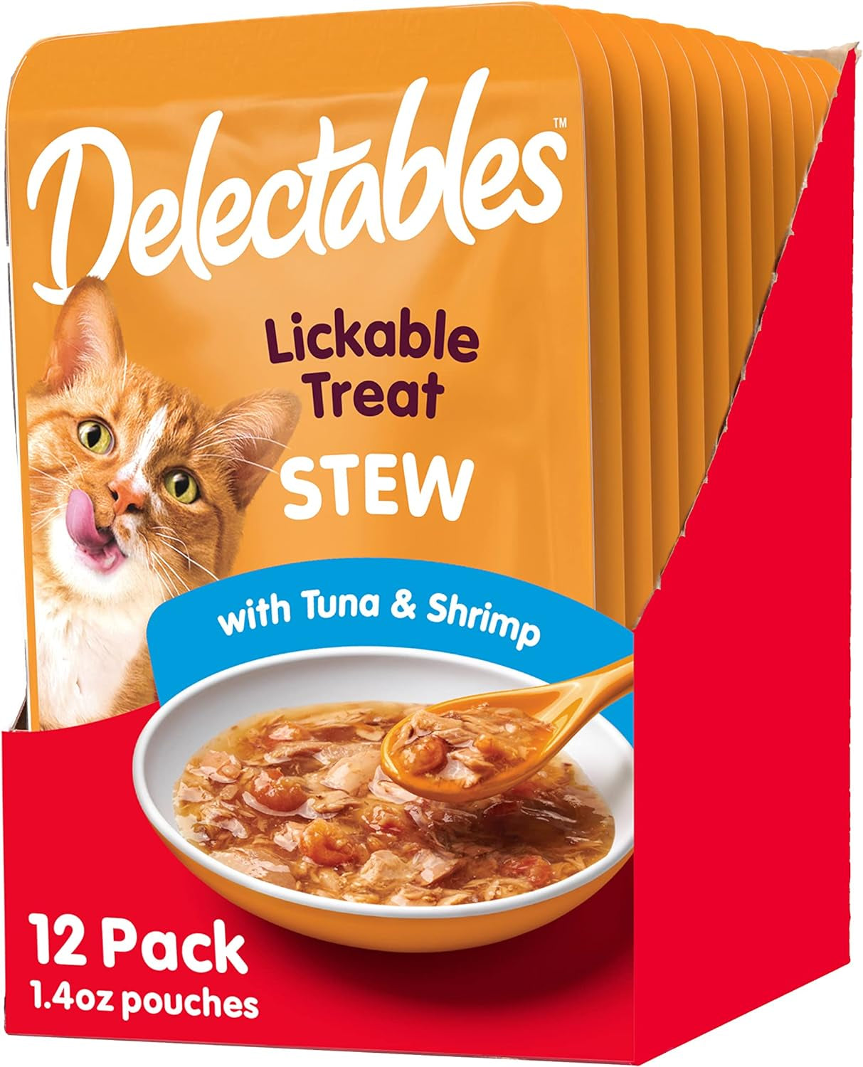 Hartz Delectables Stew Lickable Wet Cat Treats for Adult & Senior Cats