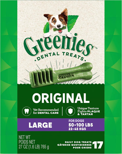 Greenies Original Large Natural Dental Care Dog Treats