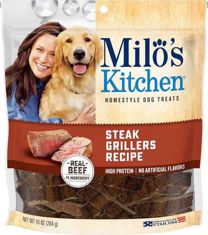 Milo'S Kitchen Homestyle Dog Treats, High Protein, No Artificial Flavors