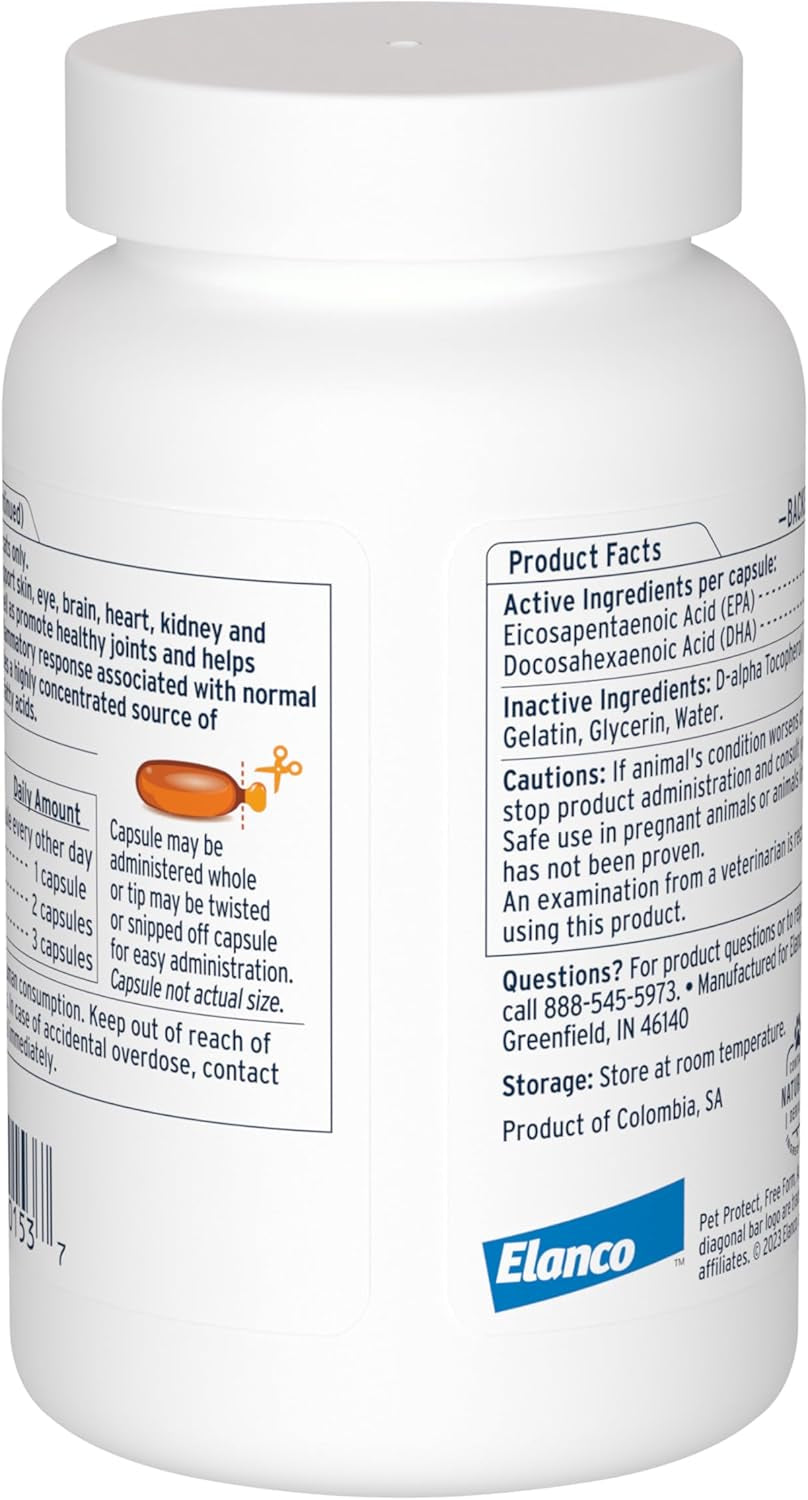 Pet Protect from the Makers of Advantage Omega 3 Supplement for Small Dogs & Cats