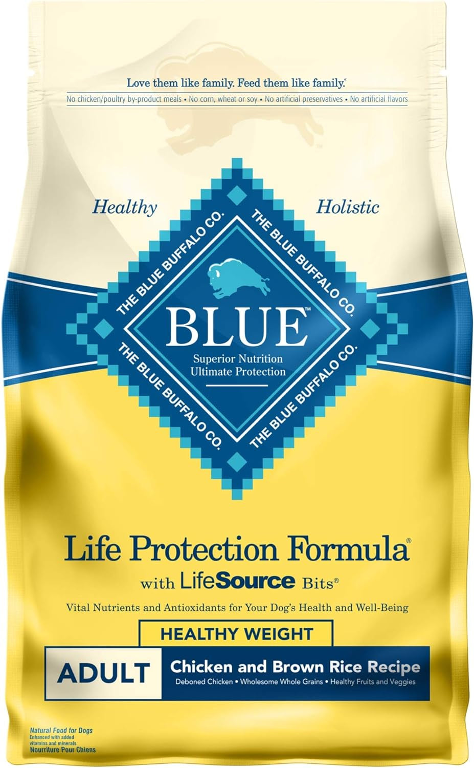 Life Protection Formula Adult Dry Dog Food, Helps Build and Maintain Strong Muscles, Made with Natural Ingredients, Chicken & Brown Rice Recipe, 30-Lb. Bag