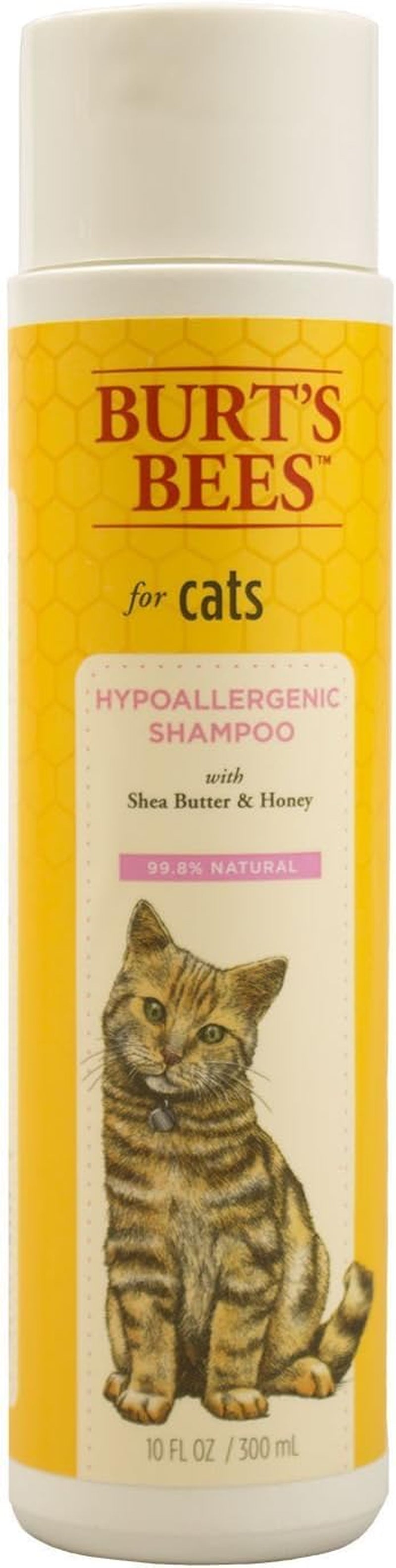 Hypoallergenic Cat Shampoo with Shea Butter & Honey - Moisturizing Grooming Pet Shampoo for Cats with Sensitive Skin, Cat Cleaning Supplies