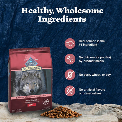 Blue Buffalo Wilderness Natural High-Protein Dry Food for Adult Dogs