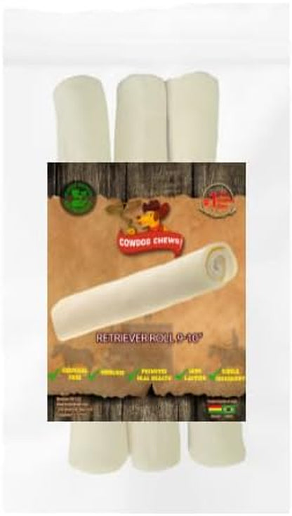 Retriever Roll 9-10 Inch All Natural Rawhide Product