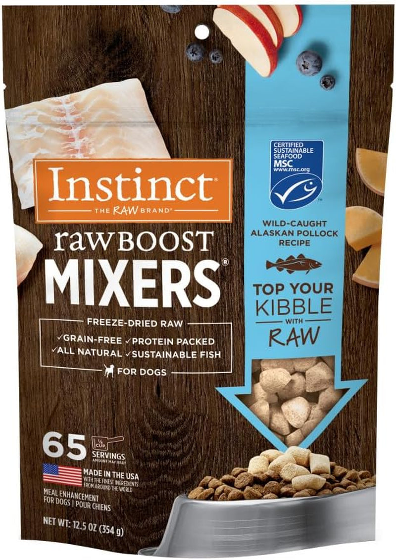 Instinct Raw Boost Mixers Freeze Dried Raw Dog Food Topper, Grain Free, Protein Packed, All Natural, Nothing Artifficial