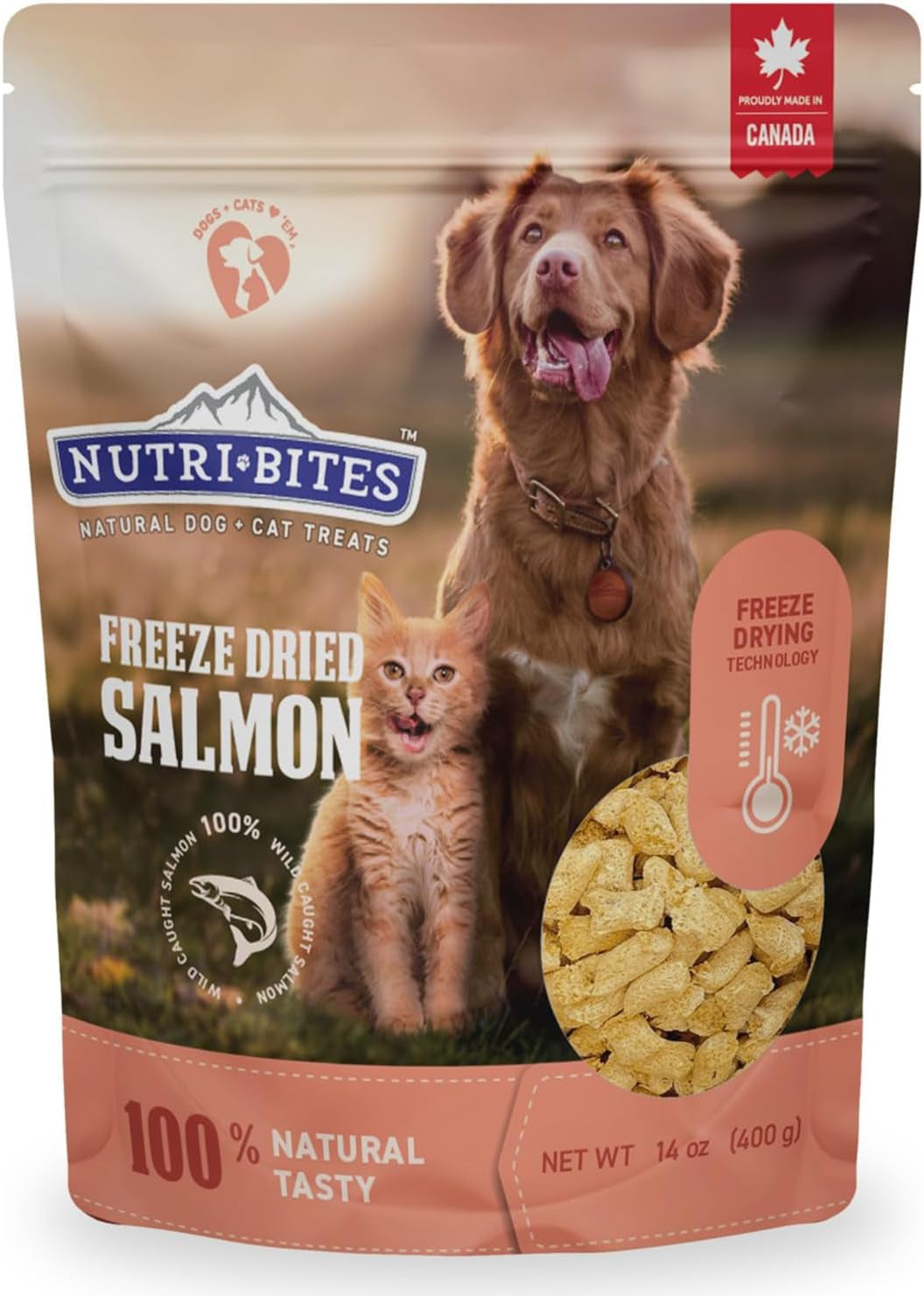 Nutri Bites Freeze Dried Dog & Cat Treats, Healthy Pet Training Treats or Food Topper, All Natural, Single Ingredient, High Protein, Premium Bulk Value Pack