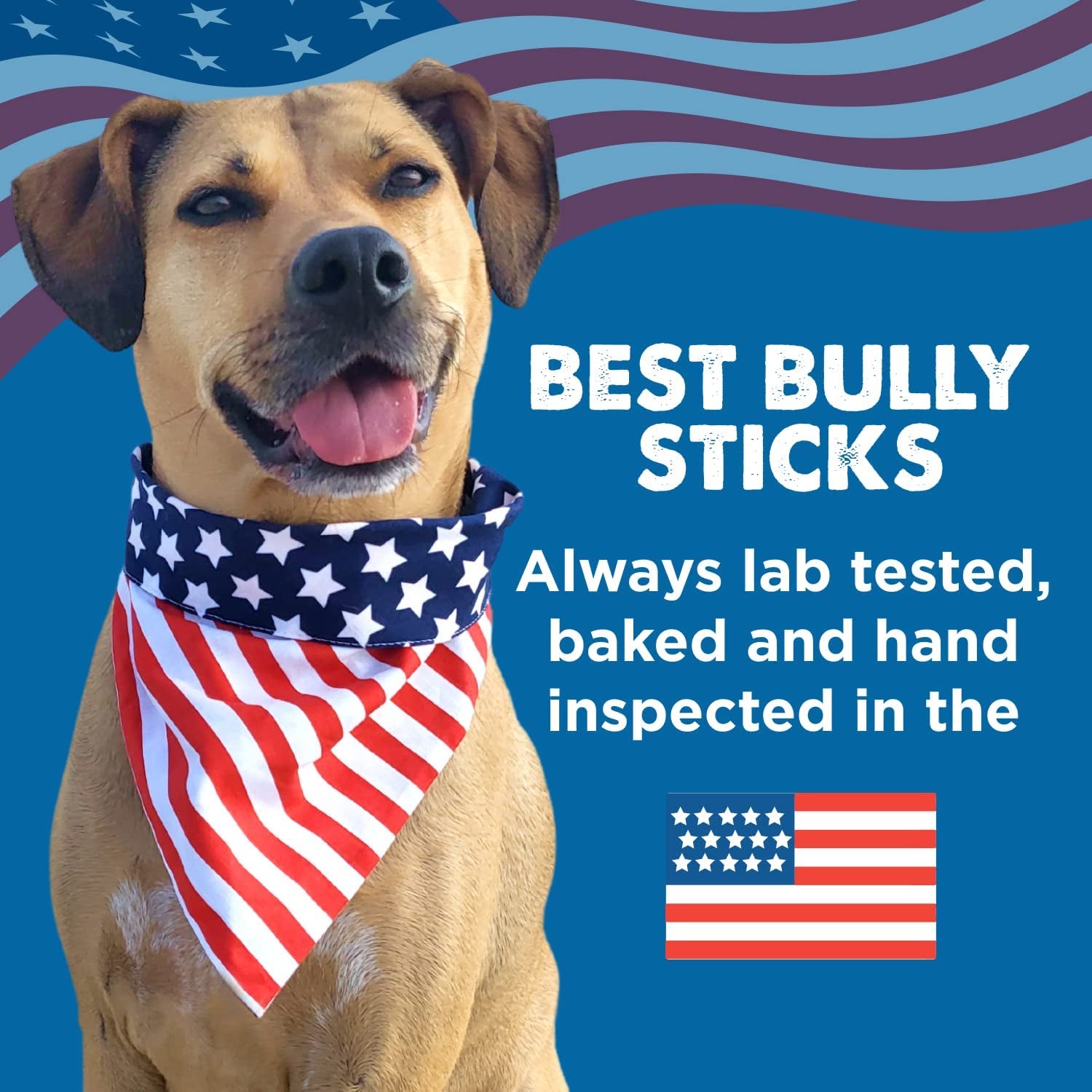 Best Bully Sticks All Natural Thick Bully Sticks for Large Dogs - 100% Free-Range Grass-Fed Beef - Single-Ingredient Grain & Rawhide Free Dog Chews